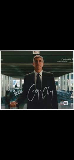 George Clooney Signed 8x10 Photo Autograph Beckett BAS Certified