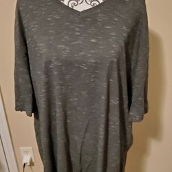 Faded Glory Charcoal V Neck T Shirt Men  Size 3XL 
