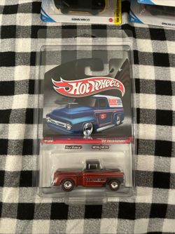 2010 Hot Wheels Slick Rides Series 4/34 '56 FLASHSIDER Black/Red w/Real Riders