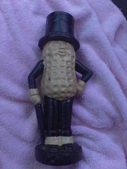 Mr. peanut cast iron bank 10 inches tall