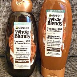 Garnier Whole Blends Shampoo & Conditioner Pair ~ Coconut Oil & Cocoa Butter