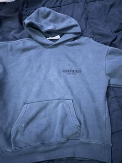 black essential hoodie