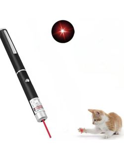 Laser Pointer for Cats Dogs Pet Interactive Toys Laser Presentation Remotes Red Light Laser Pointer for Cats Chargeable (1 PCS Pack Red Light, with Ba