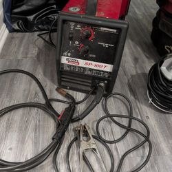 Lincon Electric Welder With 2 Helmets 