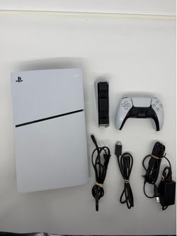 PS5 Slim Version 1TB & Controller Charging Station