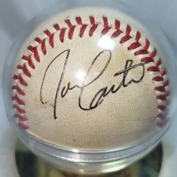 Joe Carter Autographed Baseball - Toronto Blue Jays World Series Hero/All Star