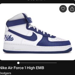 Air Force 1 High Emb Dodgers 