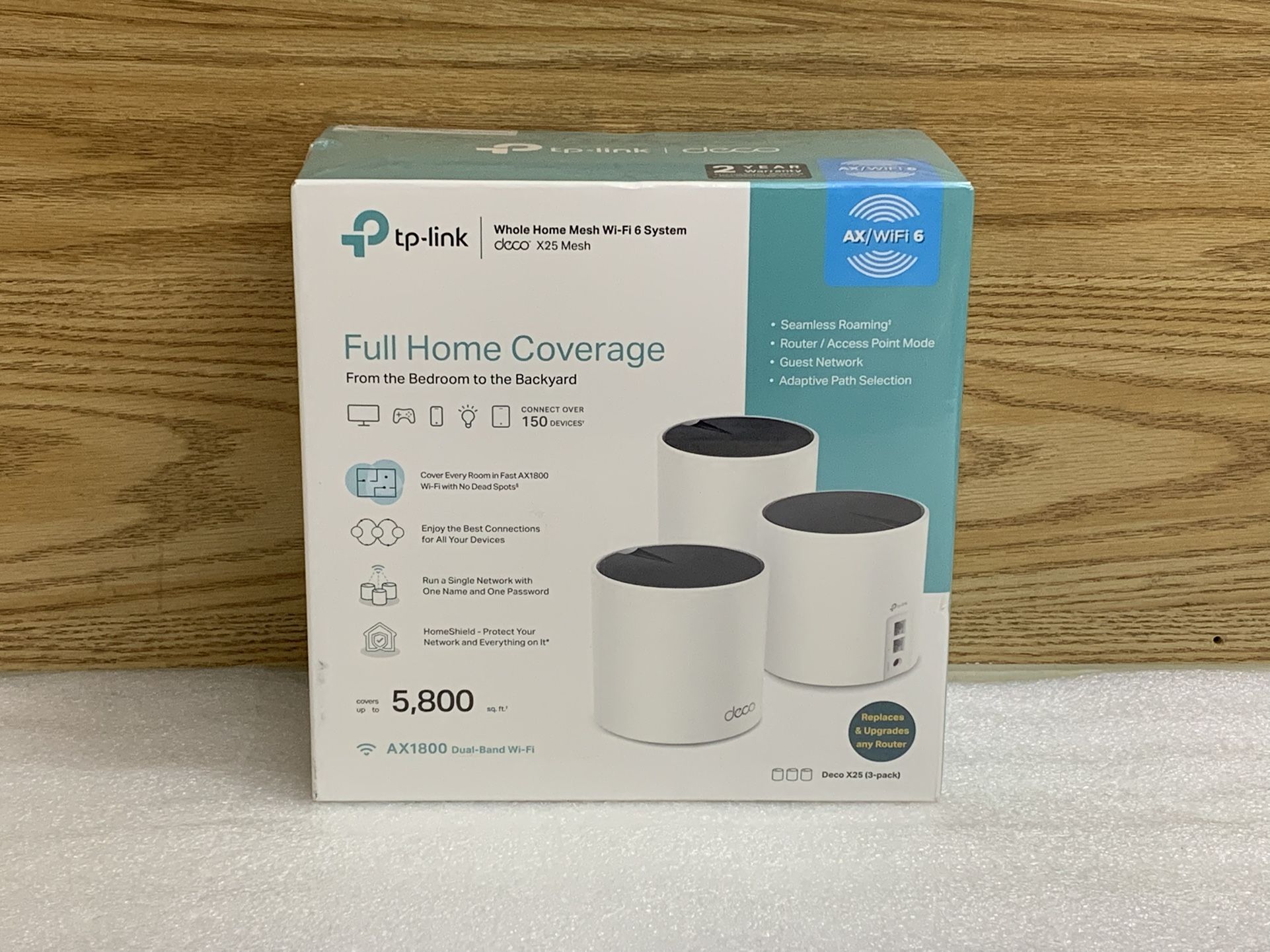 TP- Link Deco X25 AX1800 Dual-Band Whole Home Mesh Wi-Fi 6 System