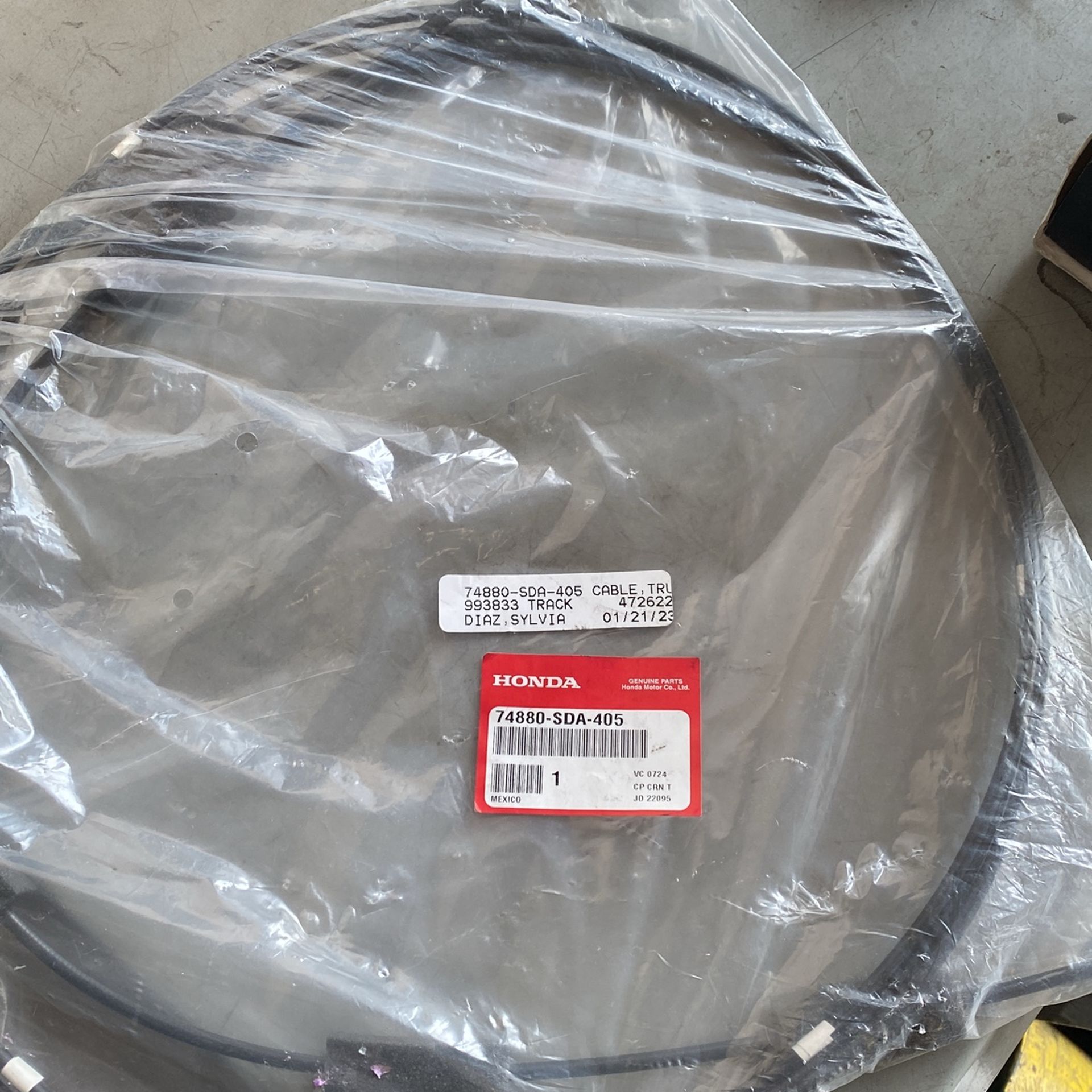 Honda Cable trunk