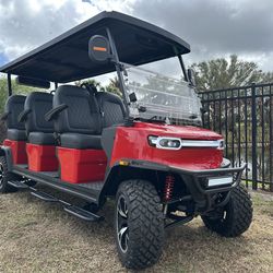 New Six Seats Facing Forward LITHIUM Golf Cart