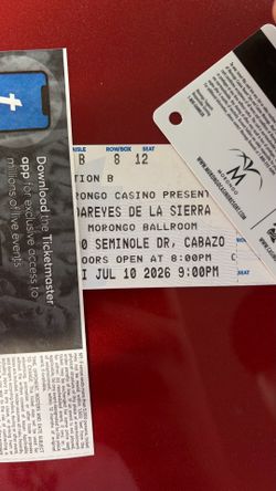 2 VIP Darey de la sierra Seats Morongo