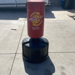 Red punching bag