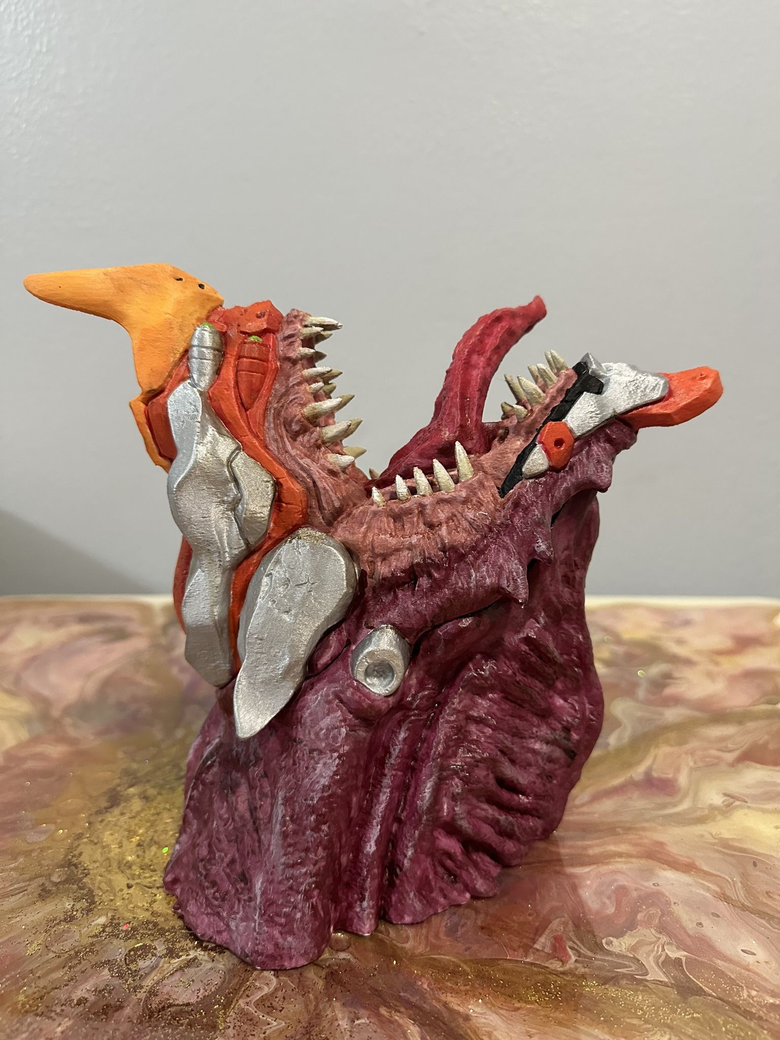 Evangelion EVA Unit 02 Head Statue