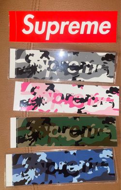 Supreme camo Box Logo Sticker Set of 5