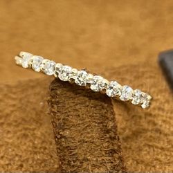 Gold Diamond Wedding Ring Band 