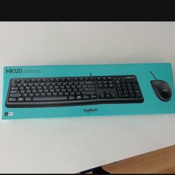 Logitech Wired Keyboard + Mouse