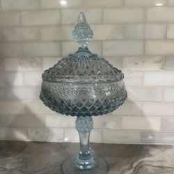 Antique Blue Candy Dish