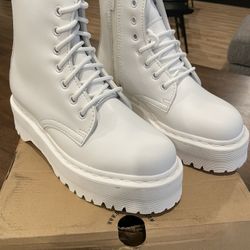 White Dr Martens Boot