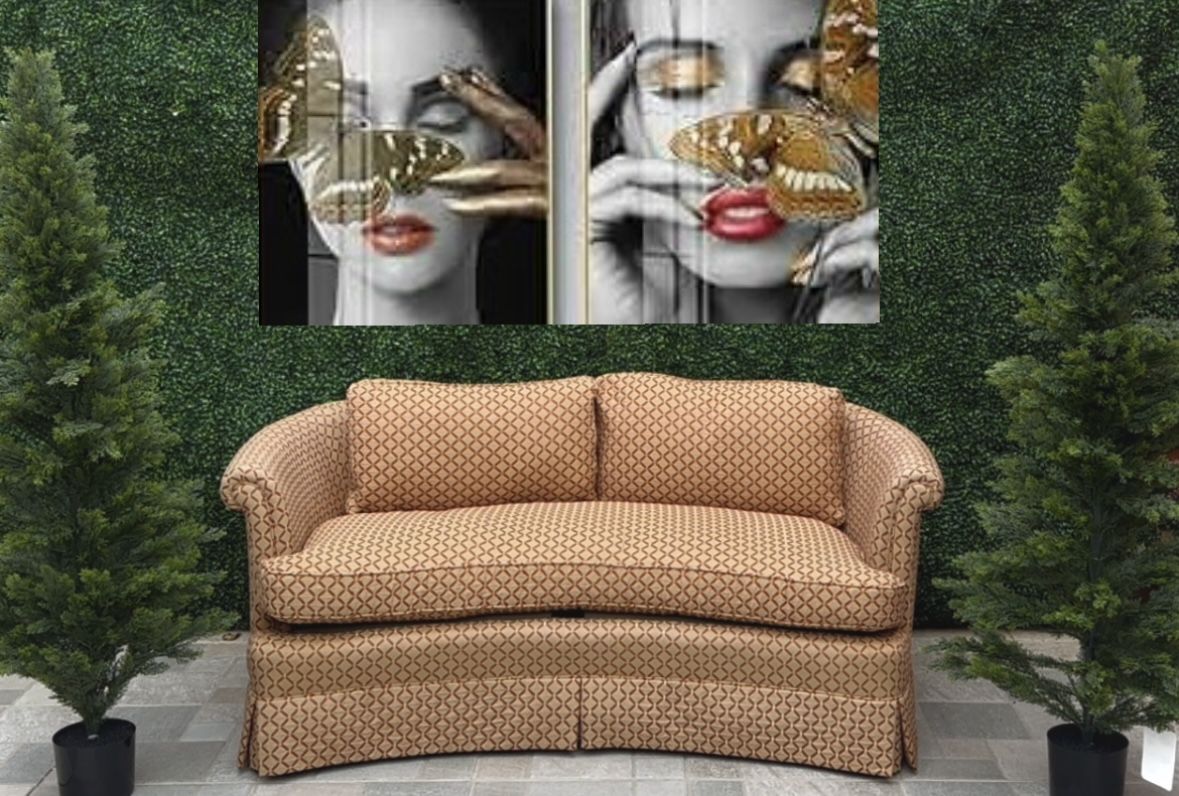 (Free delivery 🚚) YI’s Vintage Apricot Custom Loveseat 