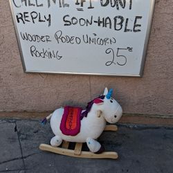 Wooden Rocking Unicorn