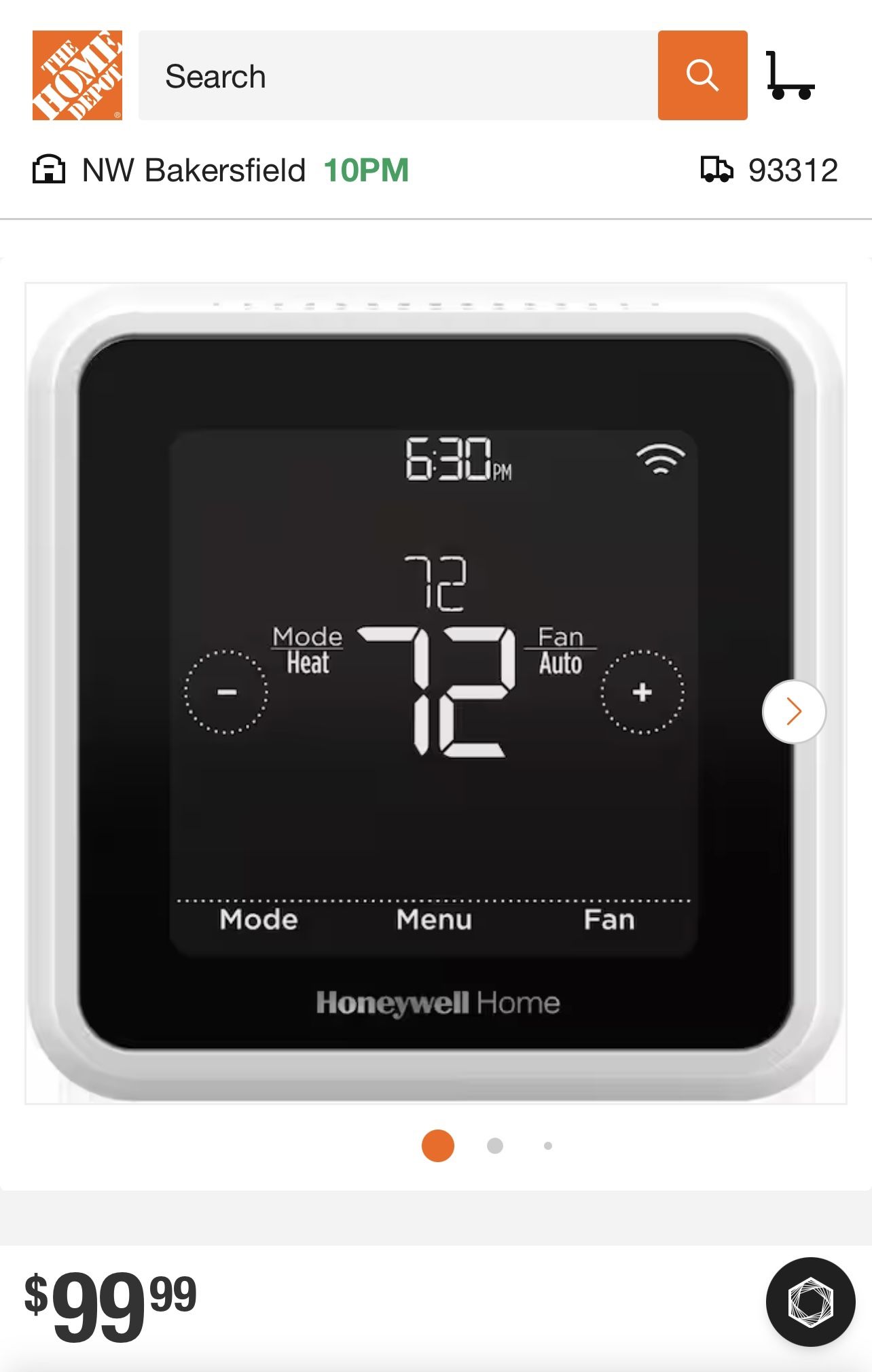 T5 7-Day Smart Wi-Fi Thermostat with Geofence Technology and Auto Changeover, Energy Star Certified