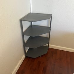 Small Gray Corner Shelf 