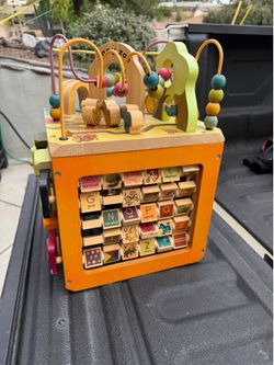 Wooden Baby Activity Cube Toy