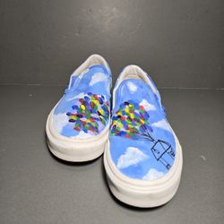 Vans Disney UP Custom Hand Painted Slip On 