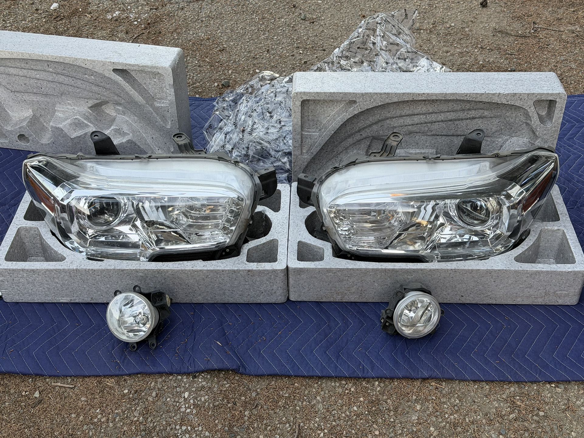 OEM 21 Tacoma Headlights, Fog Lights, Tail Lights.