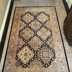 Nourison Hand-Tufted 5’6” x 8’9” Wool & Silk 