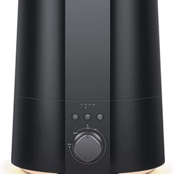 humidifiers for bedroom, 28dB Quiet Ultrasonic Air Humidifiers, 2.5L Cute Cool Mist Humidifier for Baby, Plants,Night Light, 4 Timing, Auto Shut-Off a