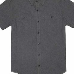 GRIZZLY MOUNTAIN WOVEN 100% COTTON GRAY SHIRT. NEW