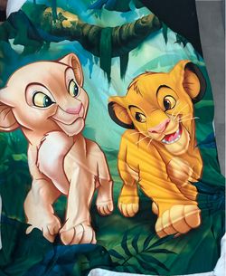 Free lion king simba and nala warm fluffy throw blanket for kids