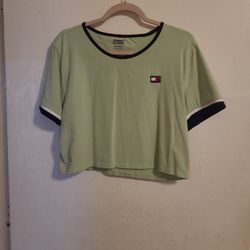 Tommy Jean's Shirt, Size X-Large, Color Light Green