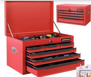 24 Inch Tool Chest Case with 6 Drawers and Top Storage for Garage Repair Shop & Warehouse