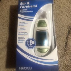 Veridian Ear & Forehead Infrared Audible Thermometer 