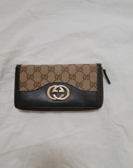 GUCCI GG Wallet 308012 Beige/Brown