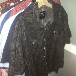 Graphic Button Up