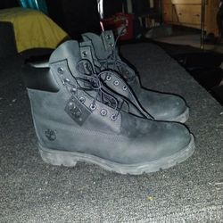 All Black Timberland Boots