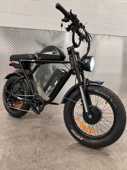 NEW ✅2000W/3000W/52V Dual Motor, 46ah(Total) Twin Dual Battery, Electric E Bike, 38mph, 5’4-6’5(Rider)