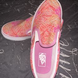 Brand New Vans Pink Floral Size 3