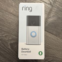 Ring Battery Doorbell (New, never opened)