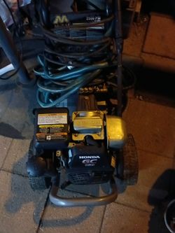 Pressure washer 2500psi honda