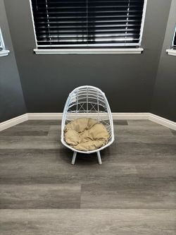 Pet Bed Wicker Teardrop Egg Chair