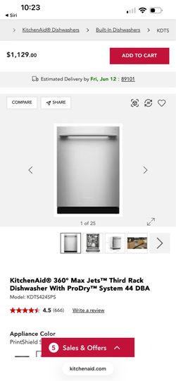 KitchenAid dishwasher