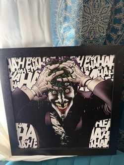 Framed Joker DC Comics Wall Art Print