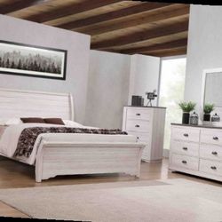 Queen Bedroom  Dresser Mirror One Nightstand   Free Local Delivery  Check Description
