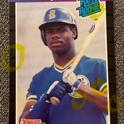 Ken Griffey Jr. 1989 Donruss Rated Rookie Multiple  Error Card Birthday Place