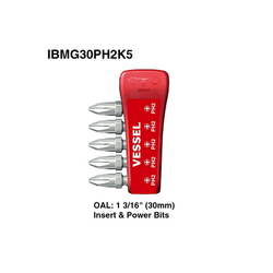 VESSEL Impact Ball Torsion Bits For Philips Screws