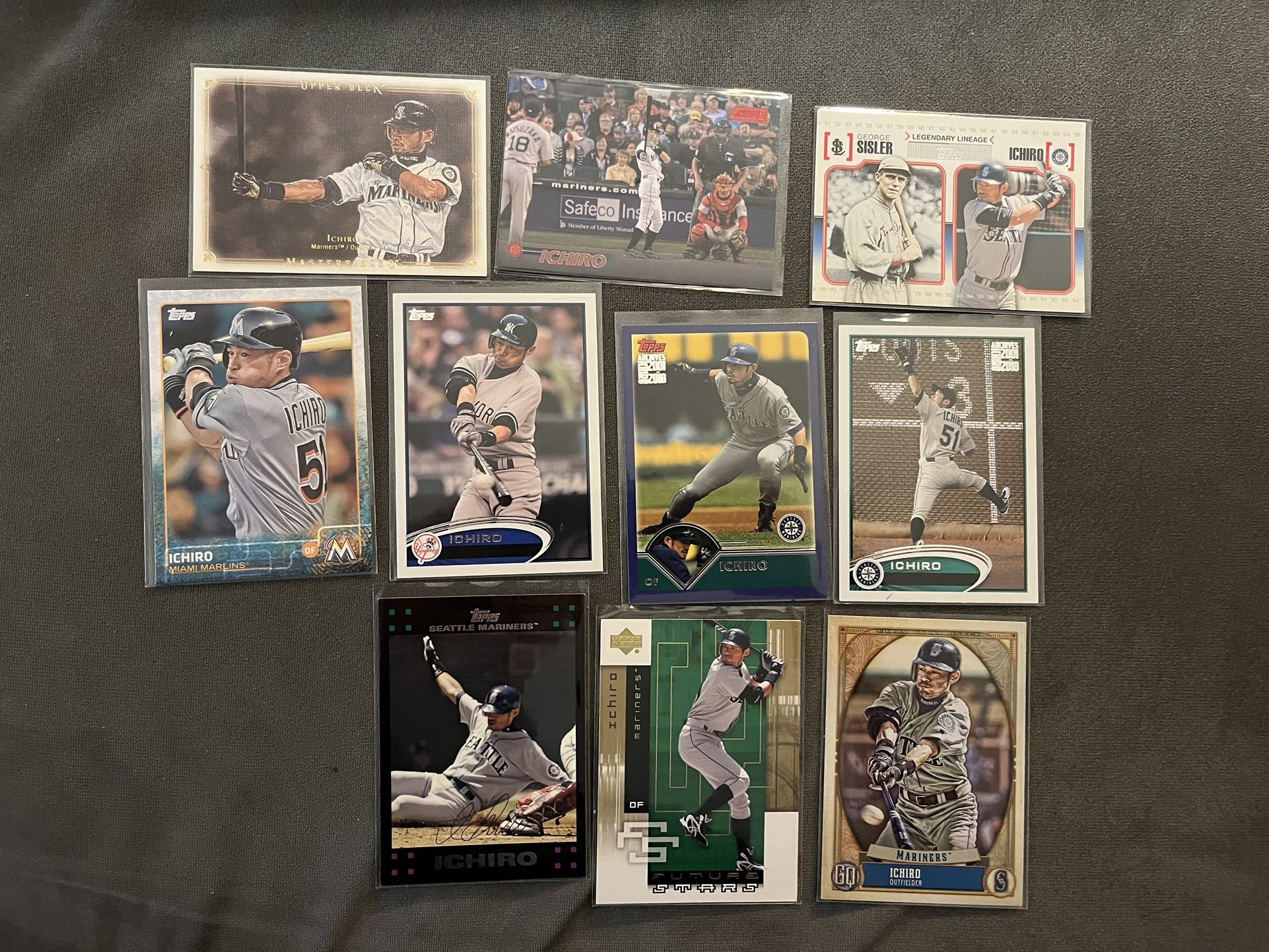 Lot Of 10 Unique Ichiro Baseball Cards